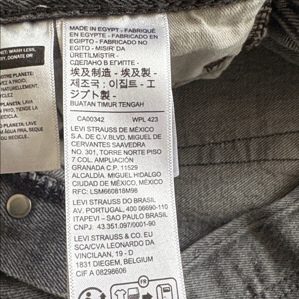 Men’s Levi’s 501 Jeans Size 30x30 Gray - Picture 7 of 8
